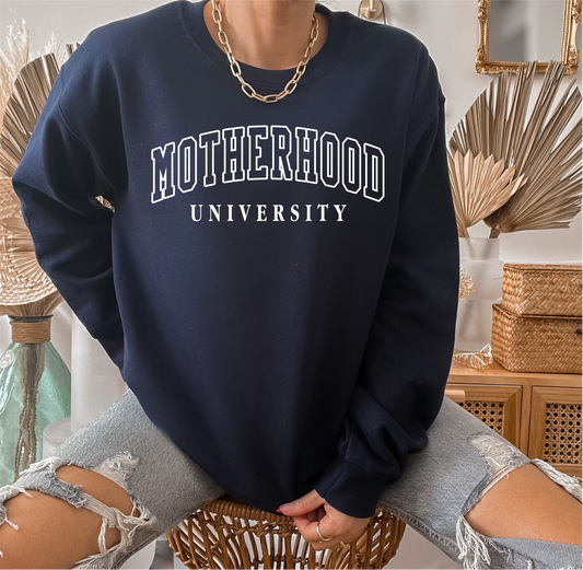 MOTHERHOOD UNIVERSITY - Women's Crewneck Sweatshirt
