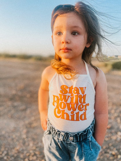 STAY WILD FLOWER CHILD- Kid's Halter