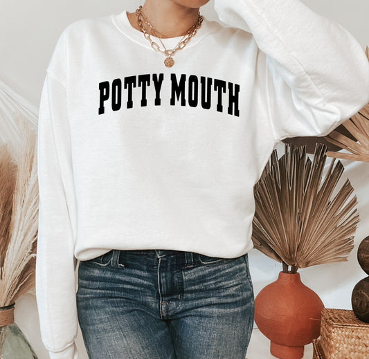 POTTY MOUTH - Women's Crewneck Sweatshirt